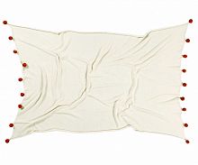 плед с помпонами терракотовый в Пскове