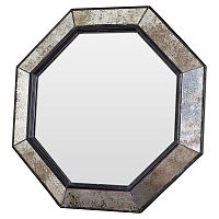 зеркало венецианское восьмиугольное черное в состаренной раме black swan в Пскове