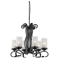 подвесная люстра arte lamp scroll a7915lm-6bk в Пскове