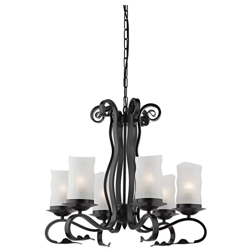 подвесная люстра arte lamp scroll a7915lm-6bk в Пскове