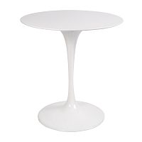 стол eero saarinen style tulip table top mdf d70 глянцевый белый в Пскове