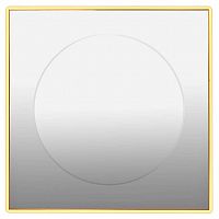 зеркало золотое квадратное 80х80 см с центральной круглой вставкой в Пскове