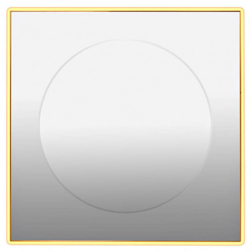 зеркало золотое квадратное 80х80 см с центральной круглой вставкой в Пскове
