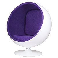 кресло eero ball chair бело-фиолетовое в Пскове