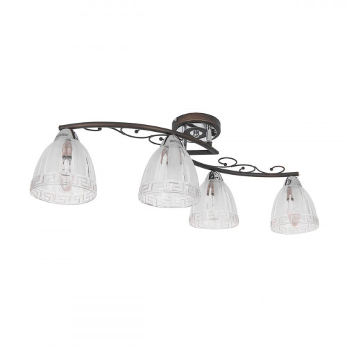 потолочная люстра idlamp nield 232/4pf-blackchrome в Пскове
