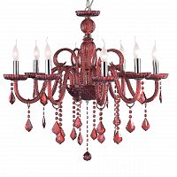 подвесная люстра ideal lux giudecca sp8 rosso в Пскове