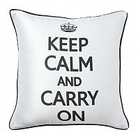 подушка с надписью keep calm and carry on в Пскове