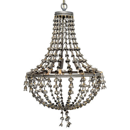 люстра «адела» темное серебро с золотистыми деталями в Пскове