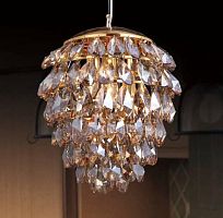 подвесной светильник crystal lux charme sp3+3 led gold/amber в Пскове