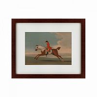 картина: chestnut racehorse exercised by a trainer, 1730 в Пскове