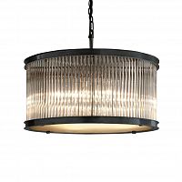 люстра essex crystal 68 черное основание, прозрачное стекло черное основание, прозрачное стекло в Пскове