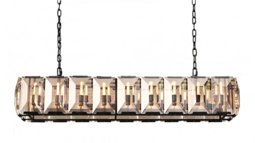 люстра harlow l130 черное основание, прозрачное стекло в Пскове