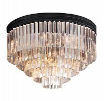 люстра odeon ceiling 80 черное основание, прозрачное стекло в Пскове