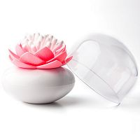контейнер для хранения ватных палочек lotus белый-розовый в Пскове
