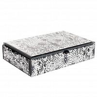 шкатулка для украшений кобра серая 23x15x5 см в Пскове