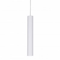 подвесной светодиодный светильник ideal lux ultrathin sp1 small round bianco в Пскове