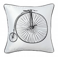 подушка с ретро-велосипедом retro bicycle white в Пскове