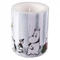 свеча большая moomin зимнее путешествие, 8 см в Пскове