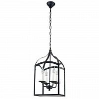 дизайнерская подвесная люстра spot light cage 9500404 черная в Пскове