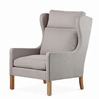 кресло wingback серый в Пскове