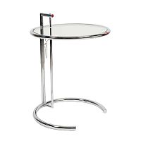 стол журнальный eileen gray style cocktail table e-1027 прозрачный в Пскове