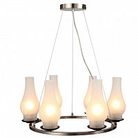 подвесная люстра arte lamp lombardy a6801sp-6br белая в Пскове