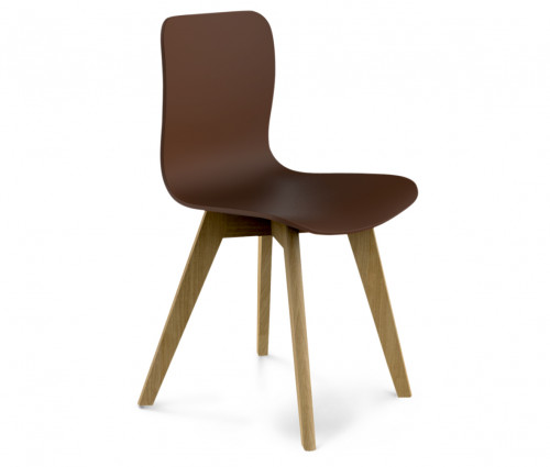 стул dsw коричневый s42 (eames style) в Пскове