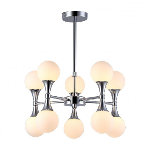 подвесная люстра arte lamp a9162lm-10cc белая в Пскове