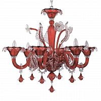 подвесная люстра ideal lux ca vendramin sp6 rosso в Пскове