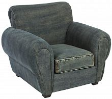 кресло san francisco denim armchair серое в Пскове