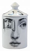 подсвечник белый с крышкой лицо в окне пьеро форназетти segreto candle, 30 см в Пскове
