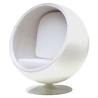 кресло eero ball chair белое в Пскове