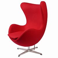 кресло arne jacobsen темно-красное в Пскове