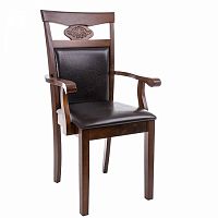 стул деревянный кресло luiza dirty oak / dark brown в Пскове