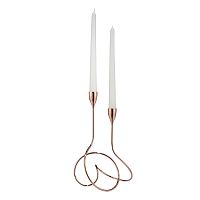 подсвечник медный металлический на 2 свечи loop, 28 см в Пскове