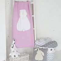 плед зайка 60*90 св.астра+белый в Пскове