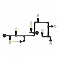 потолочная люстра ideal lux plumber pl8 nero в Пскове