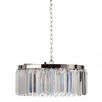 люстра rhys clear glass хром, прозрачная, чёрная в Пскове
